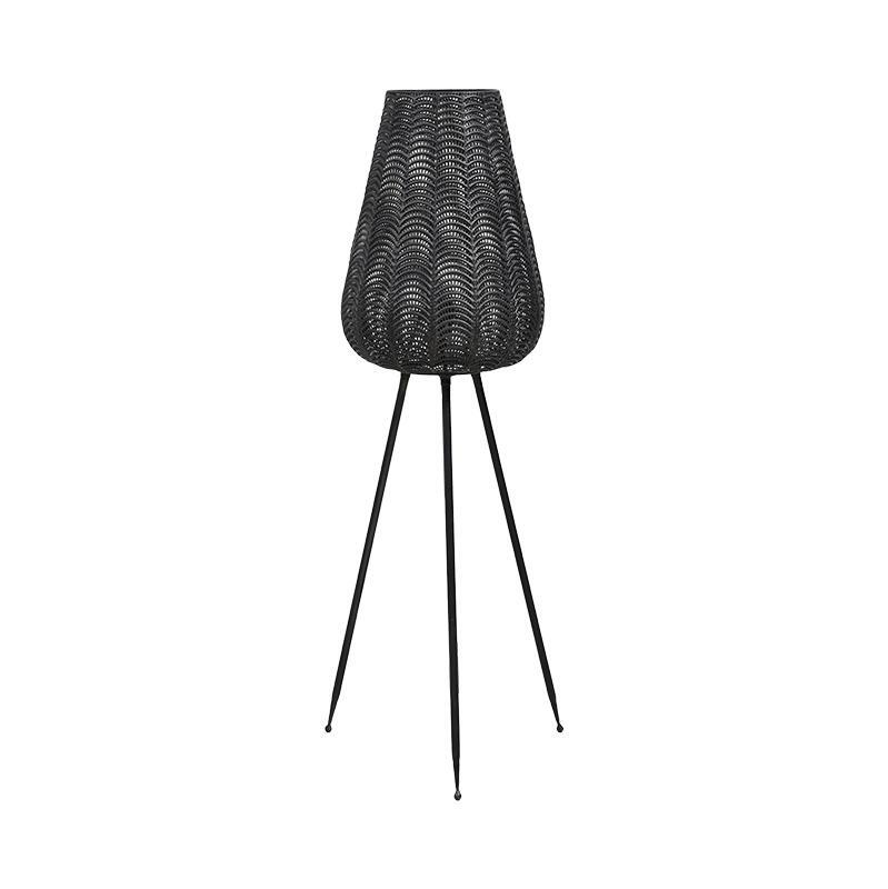 metalliki-lampa-dapedoy-fylliana-fl10100-mayro-chroma-41x41x101ek1720007434 Μεταλλικη Λαμπα Δαπεδου Fylliana FL10100 Μαυρο Χρωμα 41x41x101εκ - Image 1