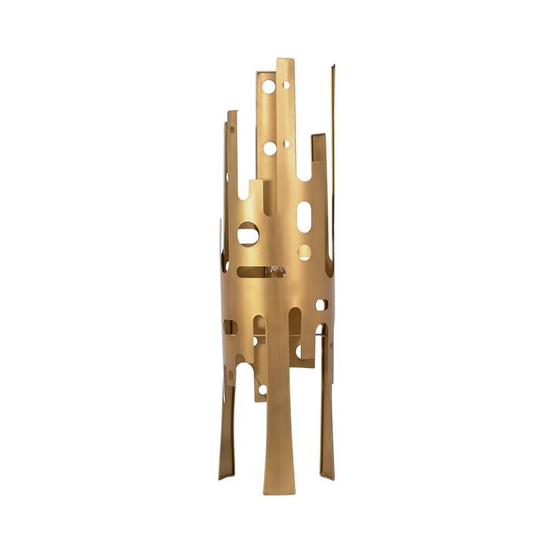 metalliki-lampa-dapedoy-fylliana-fl630155-chryso-chroma-28x100ek1760100003 Μεταλλικη Λαμπα Δαπεδου Fylliana FL630155 Χρυσο Χρωμα 28x100εκ - Image 1