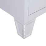 Μεταλλικη Ντουλαπα Fylliana Dakarai Λευκο Χρωμα 38x45x190εκ - Image 6