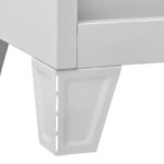 Μεταλλικη Ντουλαπα Fylliana Evelyn Λευκο Χρωμα 90x40x190εκ - Image 6