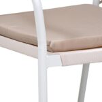 Μεταλλικη Πολυθρονα Κηπου Fylliana 2100 Λευκο 55x61x85εκ - Image 6