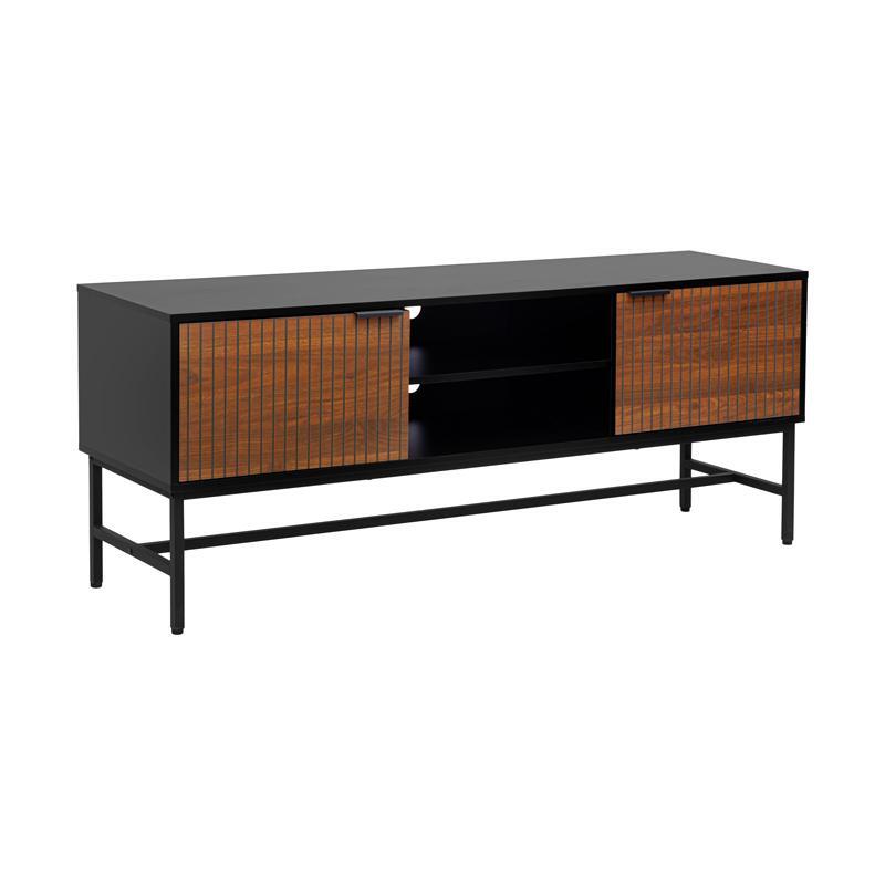 metalliko-epiplo-tileorasis-fylliana-fl2405-mayro-sonoma-chroma-150x40x60ek1739356503 Μεταλλικο Επιπλο Τηλεορασης Fylliana FL2405 Μαυρο-Καφε Χρωμα 150x40x60εκ - Image 1