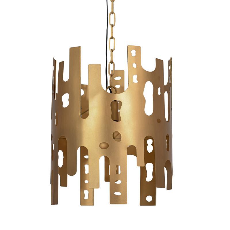 metalliko-fotistiko-orofis-fylliana-fl630156-chryso-chroma-38x50ek1760100305 Μεταλλικο Φωτιστικο Οροφης Fylliana FL630156 Χρυσο Χρωμα 38x50εκ - Image 1