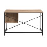 Μεταλλικο Γραφειο Fylliana Rythmos Sonoma-Wallnut Χρωμα 120x60x76εκ - Image 4