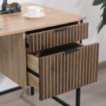 Μεταλλικο Γραφειο Fylliana Rythmos Sonoma-Wallnut Χρωμα 120x60x76εκ - Image 5