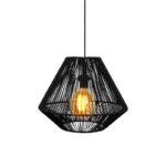 Μονοφωτο Fylliana Cordon 4 Μαυρο Χρωμα 40x35εκ ε27