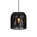 Μονοφωτο Fylliana Cordon 5 Μαυρο Χρωμα 25x30εκ E27
