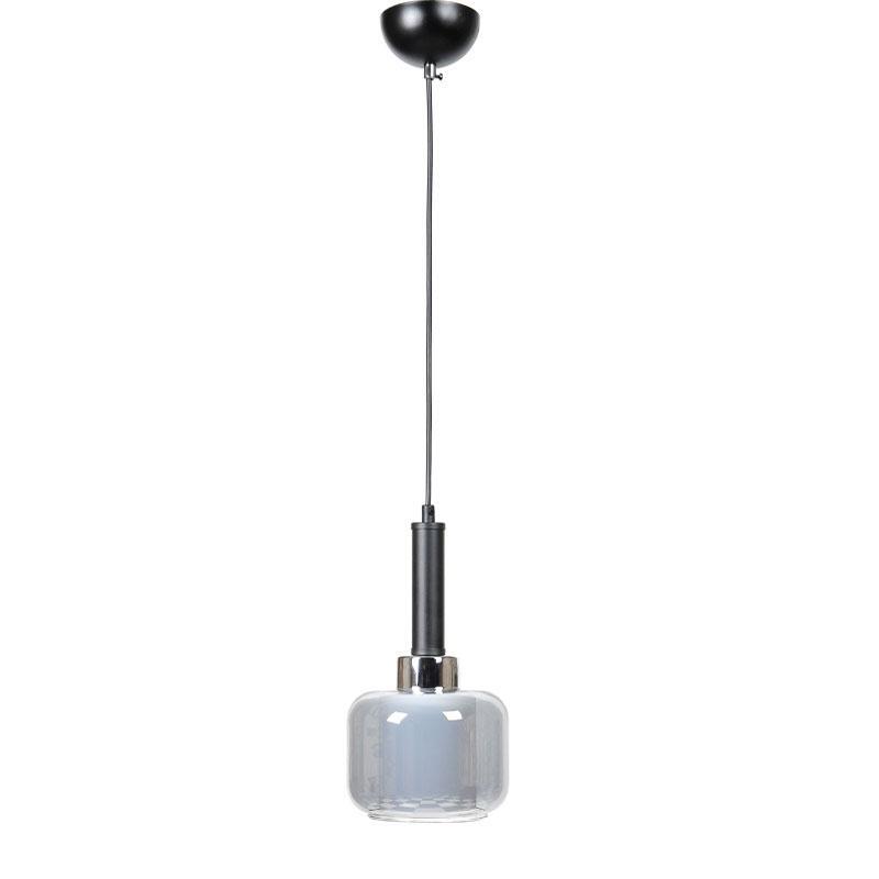 monofoto-kremasto-fotistiko-orofis-diplo-gyalino-kapelo-fylliana-asimi-chroma-e27-15x75ek1730453701 Μονοφωτο Κρεμαστο Φωτιστικο Οροφης Διπλο Γυαλινο Καπελο Fylliana Ασημι Χρωμα ε27 15x75εκ - Image 1