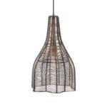 Μονοφωτο Μεταλλικο Fylliana Cage Copper Χρωμα 25x45εκ Sls