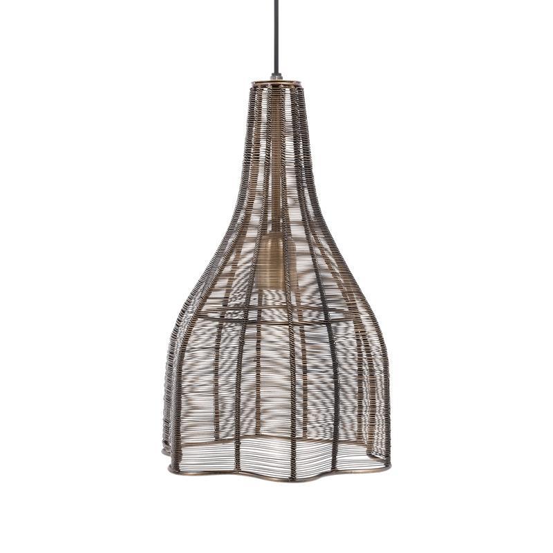 monofoto-metalliko-fylliana-cage-copper-chroma-25x45ek1673351113 Μονοφωτο Μεταλλικο Fylliana Cage Copper Χρωμα 25x45εκ Sls - Image 1