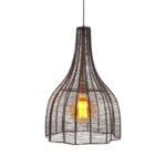Μονοφωτο Μεταλλικο Fylliana Cage Copper Χρωμα 35x55εκ - Image 2