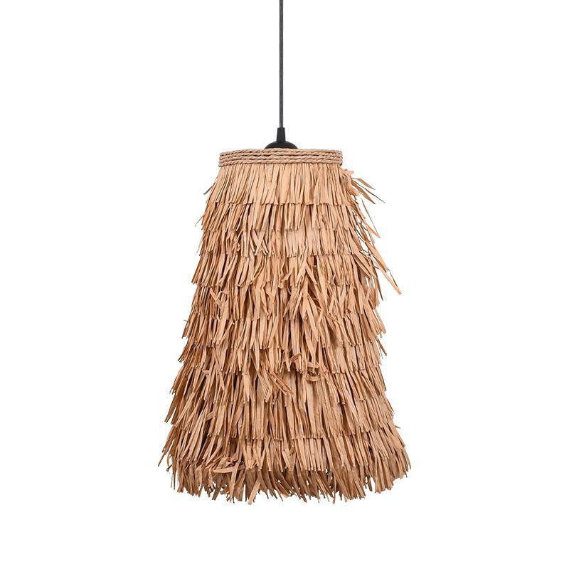 monofoto-psathino-fylliana-boho-fl026-fysiko-chroma-27x40ek1715157604 Μονοφωτο Ψαθινο Fylliana Boho FL026 Φυσικο Χρωμα ε27 27x40εκ - Image 1