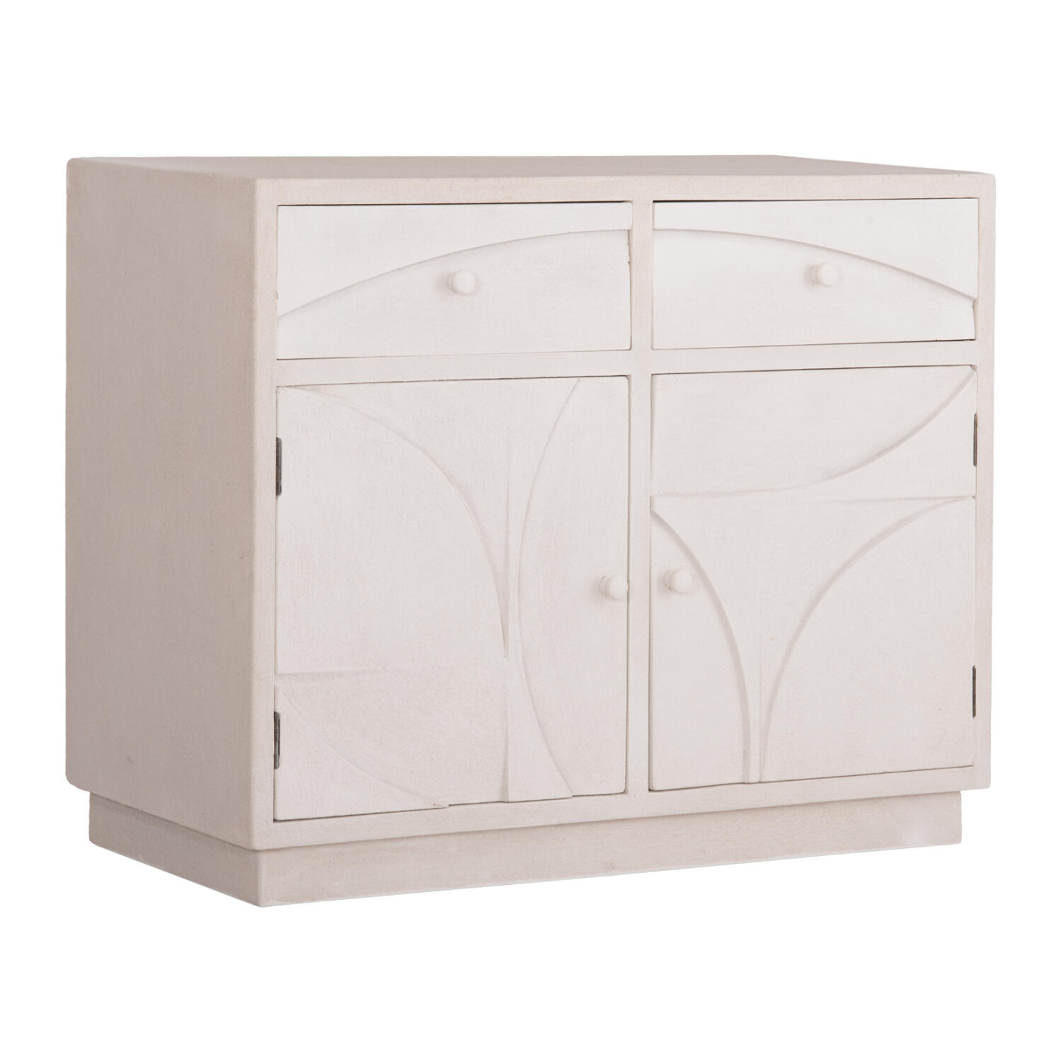 mpoyfes-fb918046-mdf-se-ypoleyko-chroma- Μπουφες Σειρα Santorini HM18046 MDF Σε Υπολευκο χρωμα-2 Συρταρια & 2 Πορτες 107x38x82,5υεκ. - Image 1