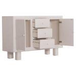 Μπουφες Σειρα Santorini HM18048 MDF Σε Υπολευκο χρωμα-3 Συρταρια & 2 Πορτες 120x38x80υεκ. - Image 7
