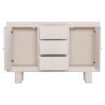 Μπουφες Σειρα Santorini HM18048 MDF Σε Υπολευκο χρωμα-3 Συρταρια & 2 Πορτες 120x38x80υεκ. - Image 8