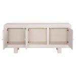 Μπουφες Σειρα Santorini HM18068 MDF Σε Υπολευκο χρωμα-3 Πορτες 140x38x64υεκ. - Image 3