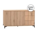 Μπουφες Fylliana Alicante Natural Canella Oak Χρωμα 160x40x84εκ