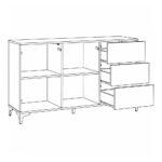 Μπουφες Fylliana Alicante Natural Canella Oak Χρωμα 160x40x84εκ - Image 9