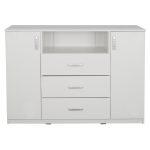 Μπουφες Adler HM2430.03 Μελαμινη Λευκη 120x45x85yεκ - Image 3