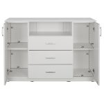 Μπουφες Adler HM2430.03 Μελαμινη Λευκη 120x45x85yεκ - Image 4