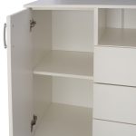 Μπουφες Adler HM2430.03 Μελαμινη Λευκη 120x45x85yεκ - Image 6
