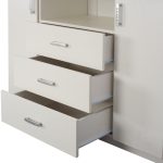 Μπουφες Adler HM2430.03 Μελαμινη Λευκη 120x45x85yεκ - Image 8