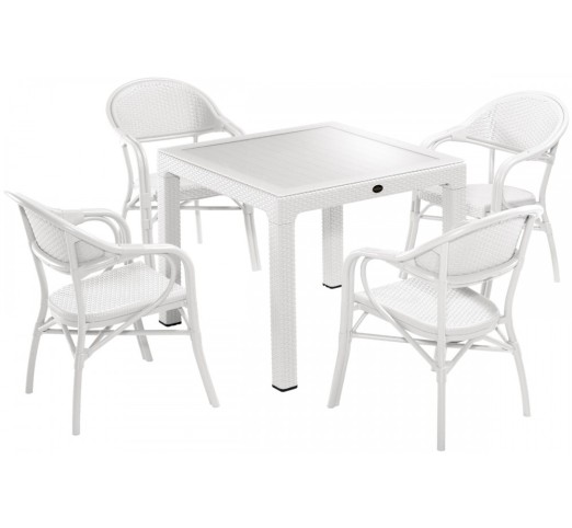 nirvana-trapezaria-90x90-20453-88421 Nirvana Tραπεζαρία 90x90 Λευκή - Image 1