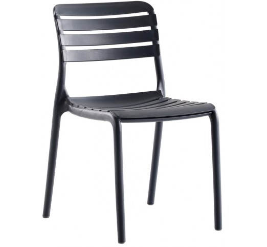 not-karekla-polypropylene-45604-117344 Not Kαρέκλα Πολυπροπυλενίου Ανθρακί - Image 1
