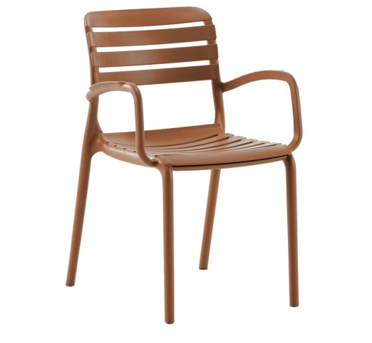 notte-polythrona-polypropylene-45603-117337 Notte Πολυθρόνα Πολυπροπυλενίου Terracotta - Image 1