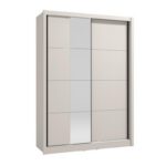 Ντουλαπα Με Καθρεφτη Albi 150 Og Cashmere Χρωμα 155x60x216εκ
