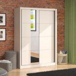 Ντουλαπα Με Καθρεφτη Albi 150 Og Cashmere Χρωμα 155x60x216εκ - Image 2