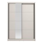 Ντουλαπα Με Καθρεφτη Albi 150 Og Cashmere Χρωμα 155x60x216εκ - Image 3