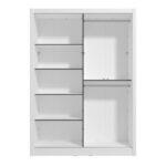 Ντουλαπα Με Καθρεφτη Albi 150 Og Λευκο Χρωμα 155x60x216εκ - Image 4