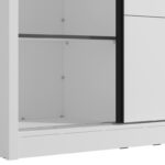 Ντουλαπα Με Καθρεφτη Albi 150 Og Λευκο Χρωμα 155x60x216εκ - Image 5