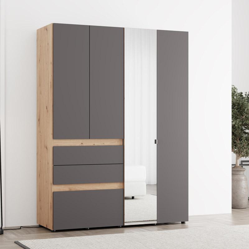 ntoylapa-arderin-4k3f1o-h207-artisan-oak-gkri-grafitis-155x52x208ek1776940803 Ντουλαπα Arderin 4k3f1o h207 Artisan Oak-Γκρι Γραφιτης 155x52x208εκ - Image 1