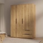 Ντουλαπα Aria Mauvella Oak Χρωμα 145x59x200εκ - Image 2