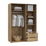 Ντουλαπα Aria Mauvella Oak Χρωμα 145x59x200εκ - Image 3