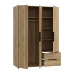 Ντουλαπα Aria Mauvella Oak Χρωμα 145x59x200εκ - Image 4