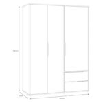Ντουλαπα Aria Mauvella Oak Χρωμα 145x59x200εκ - Image 6