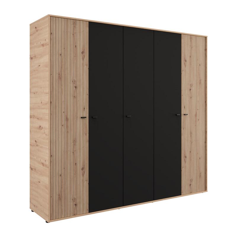 ntoylapa-avignon-5k-h211-artisan-oak-mayro-chroma-228x55x211ek1776681901 Ντουλαπα Avignon 5k h211 Artisan Oak-Μαυρο Χρωμα 228x55x211εκ - Image 1