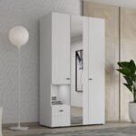 Ντουλαπα Campsie 3k1f1o h207 Λευκο Χρωμα 118x52x208εκ - Image 2
