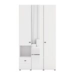Ντουλαπα Campsie 3k1f1o h207 Λευκο Χρωμα 118x52x208εκ - Image 3