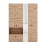 Ντουλαπα Campsie 4k1f1o h207 Artisan Oak Χρωμα 155x52x208εκ - Image 3