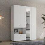 Ντουλαπα Campsie 4k1f1o h207 Λευκο Χρωμα 155x52x208εκ - Image 2