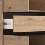 Ντουλαπα Corbett 2k1f h211 Artisan Oak/Μαυρο Ματ Χρωμα 93x55x211εκ - Image 6