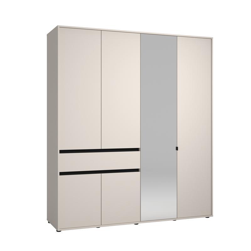 ntoylapa-corbett-4k1f1o-h211-cashmere-mayro-mat-chroma-183x55x211ek1751352014 Ντουλαπα Corbett 4k1f1o h211 Cashmere/Μαυρο Ματ Χρωμα 183x55x211εκ - Image 1