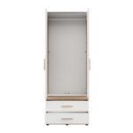 Ντουλαπα Dillon 2k2f h207 Artisan Oak-Λευκο 79x52x208εκ - Image 4