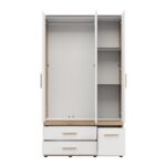 Ντουλαπα Dillon 3k3f1o h207 Artisan Oak-Λευκο 117x52x208εκ - Image 4