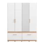 Ντουλαπα Dillon 4k2f1o h207 Artisan Oak-Λευκο 155x52x208εκ - Image 3