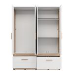 Ντουλαπα Dillon 4k2f1o h207 Artisan Oak-Λευκο 155x52x208εκ - Image 4